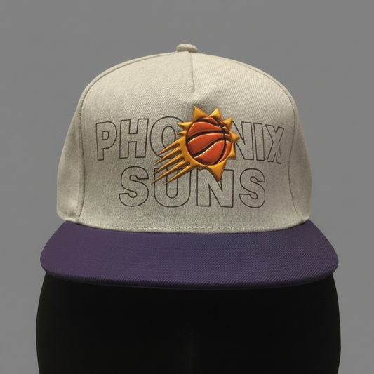 Suns Tan and Purple Cap