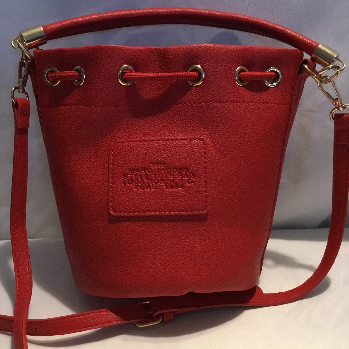 The Red Bucket Bag